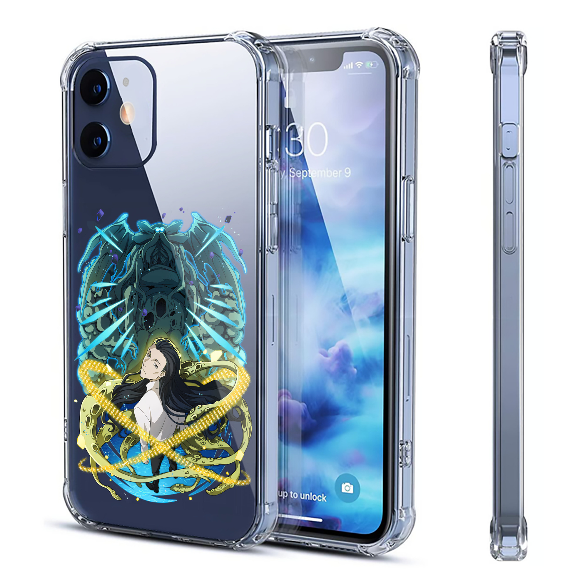 （画像用） 文豪ストレイドッグス Bungo Stray Dogs 【iPhone 12シリーズ対応】透明スマホケース（クリアソフトケース）